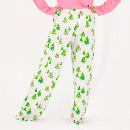 PREORDER Celebration Tree Sleep Pants    White/Lime/Pink
