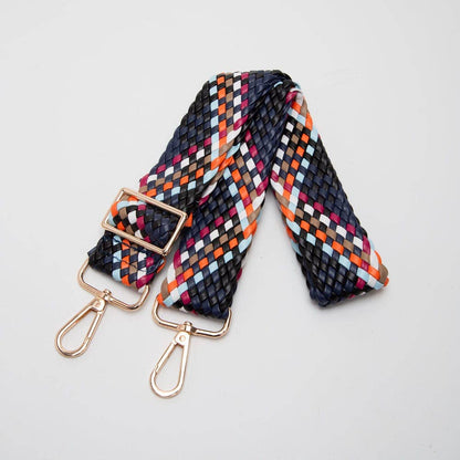 Bella Woven Women's Bag Strap: Green