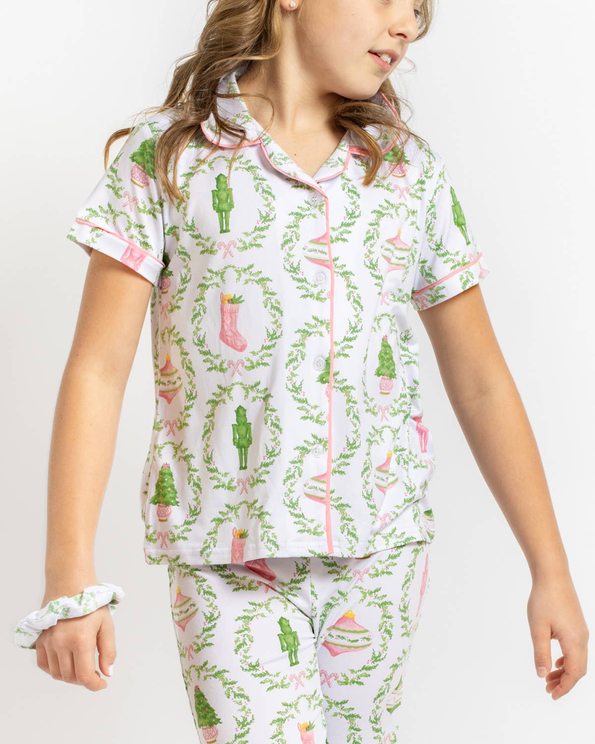 PREORDER Big Girls Nutcracker Trellis Sleep Pants Set