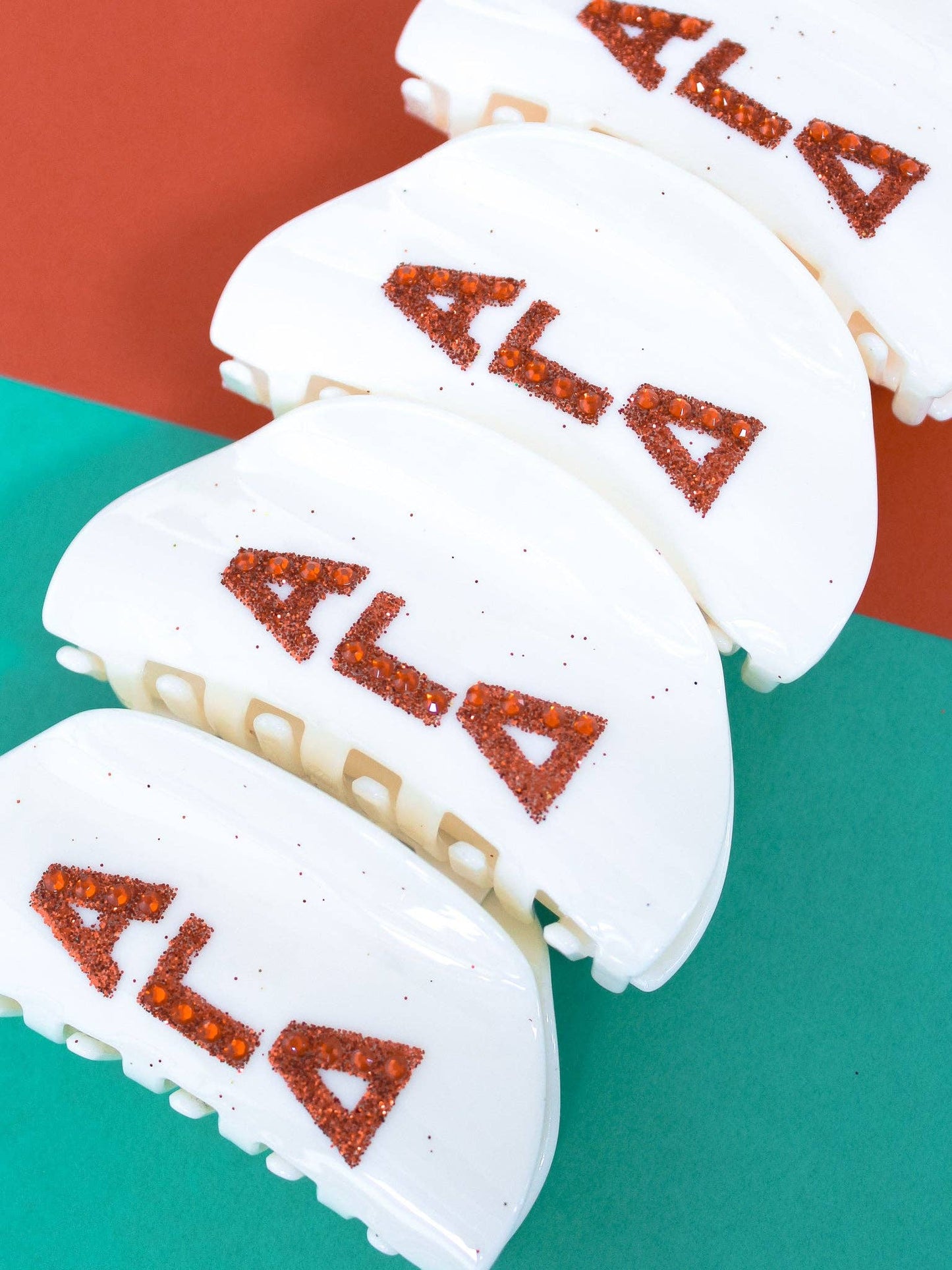 Girl On the Go Hair Claw Sorority Clip: ALPHA GAMMA DELTA