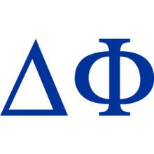 Greek Letter Decal Car Sticker: White / Kappa Delta