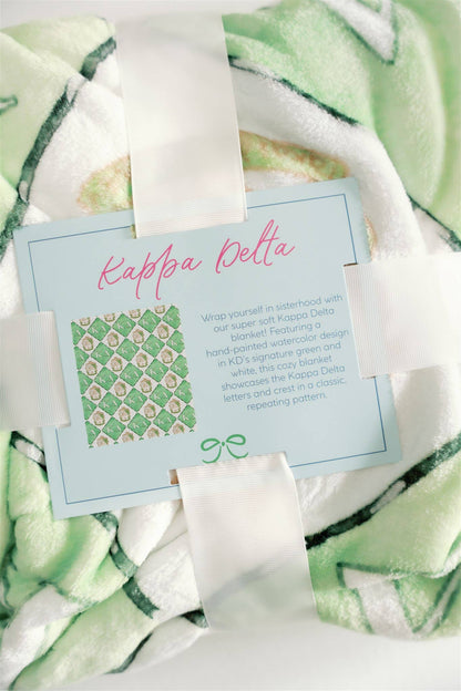 Kappa Delta Flannel Fleece Blanket, Sorority