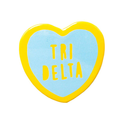 Sorority Sweet Heart Button: Alpha Omicron Pi