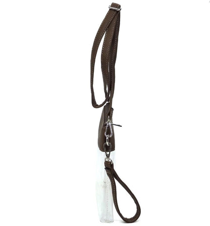 Game Day Clear Crossbody Bag Purse : Champagne Gold