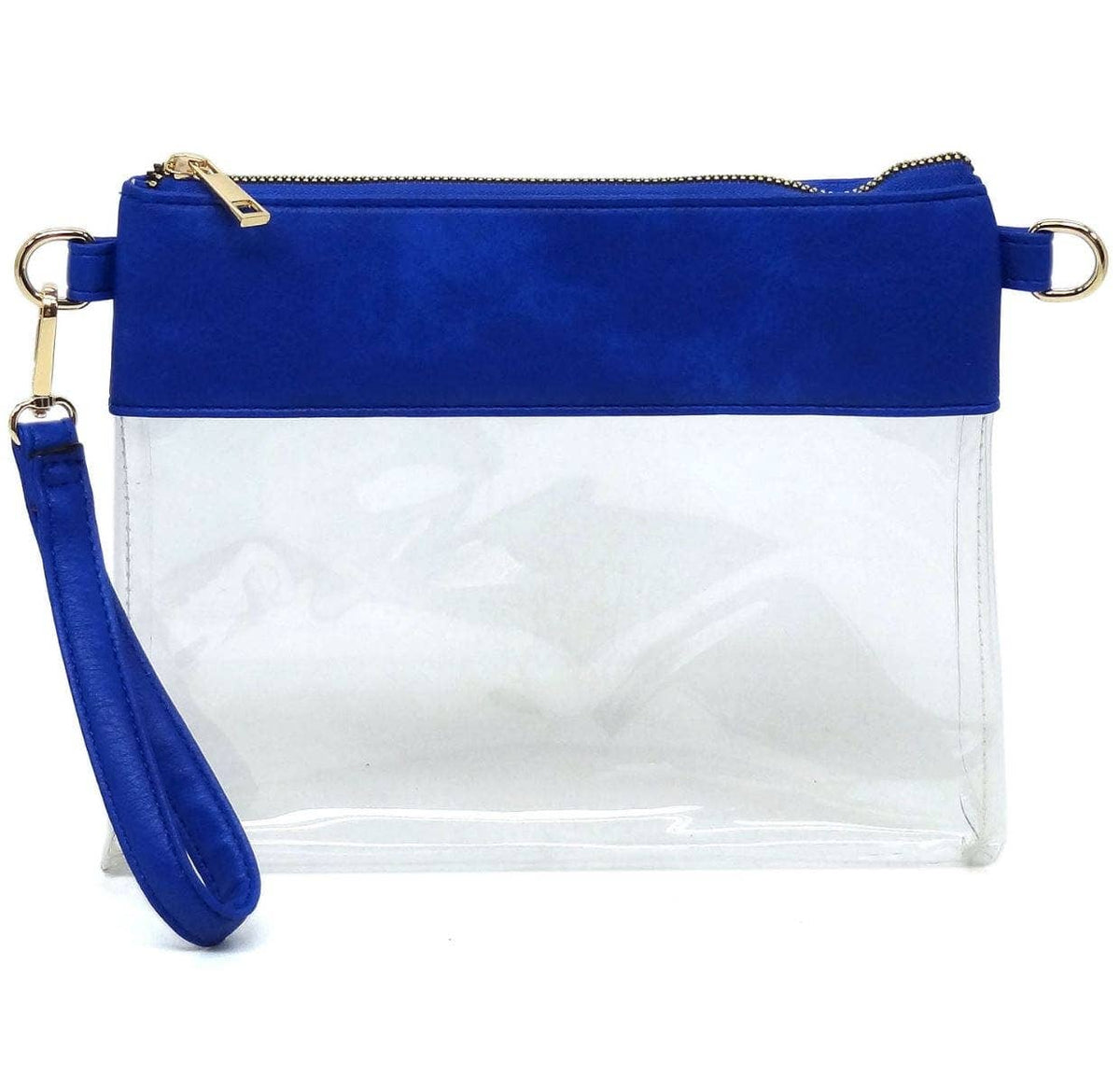 Game Day Clear Crossbody Bag Purse : Champagne Gold