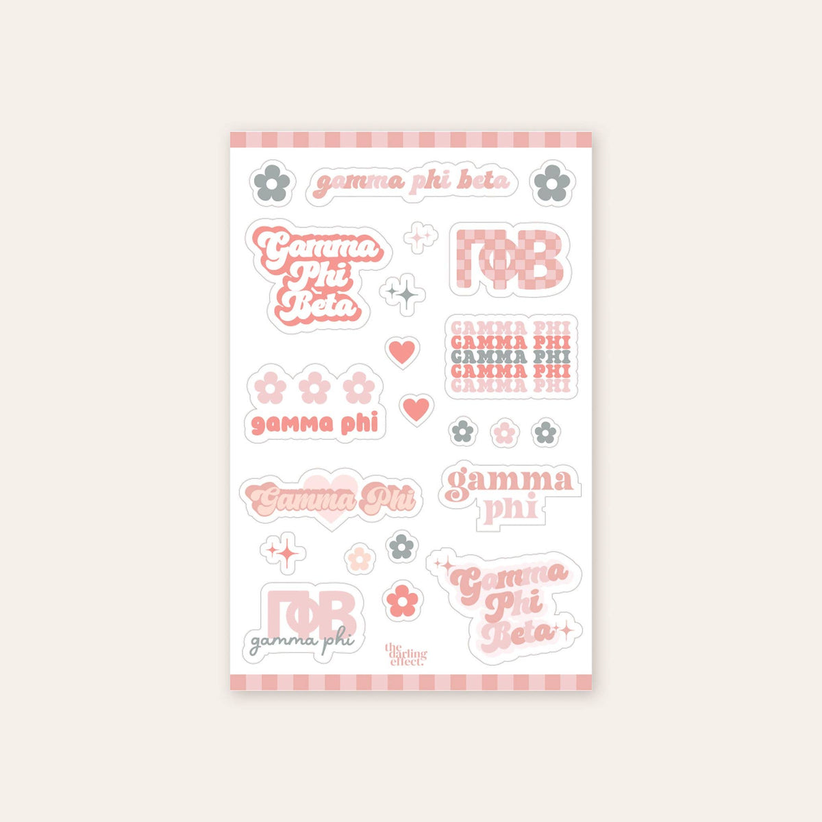 Sorority Sticker Sheet - Kappa Kappa Gamma
