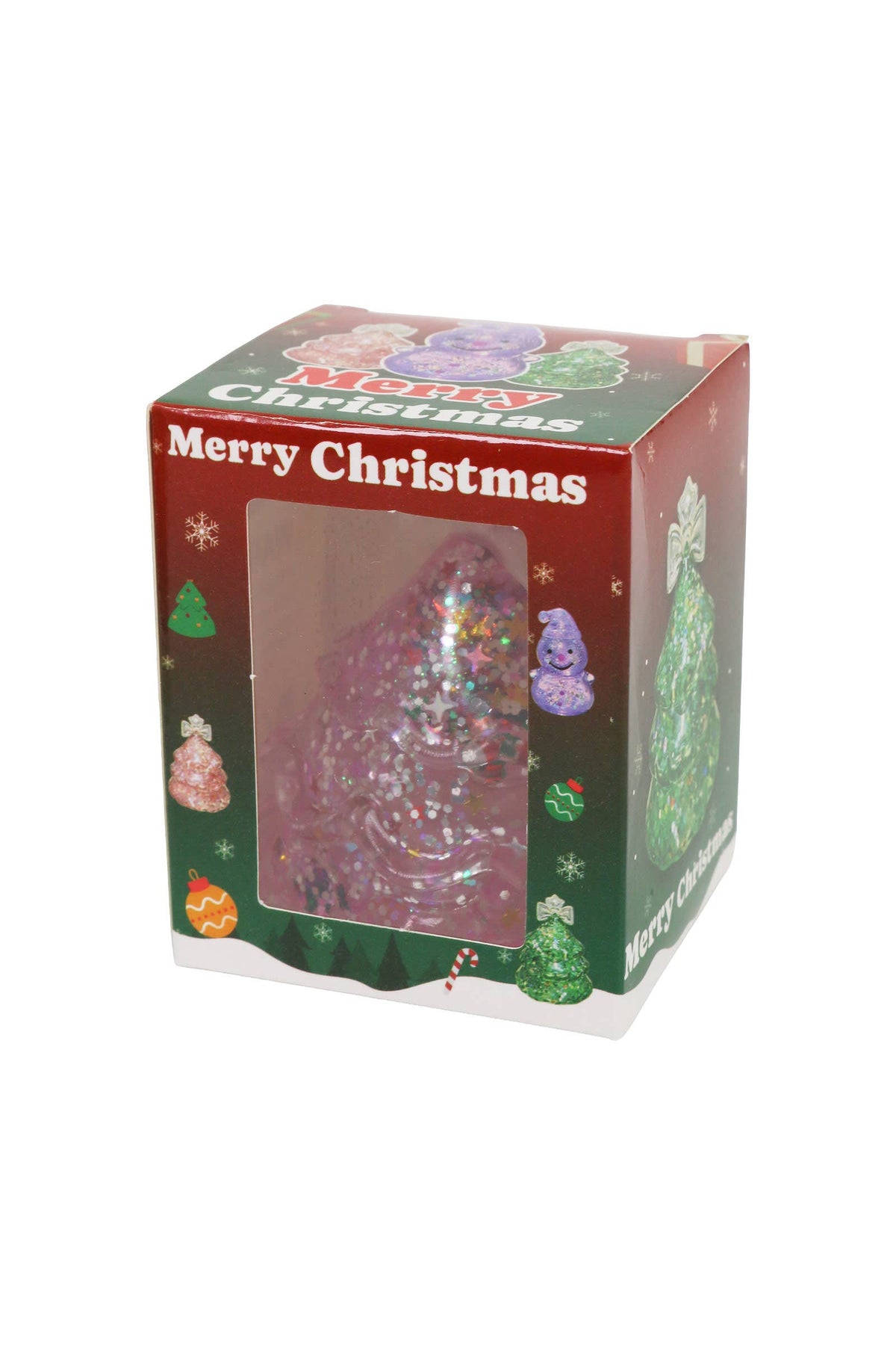 PREORDER : Christmas Tree Glittery Maltose Filled TPR Squishy: ASSORTED / ONE SIZE