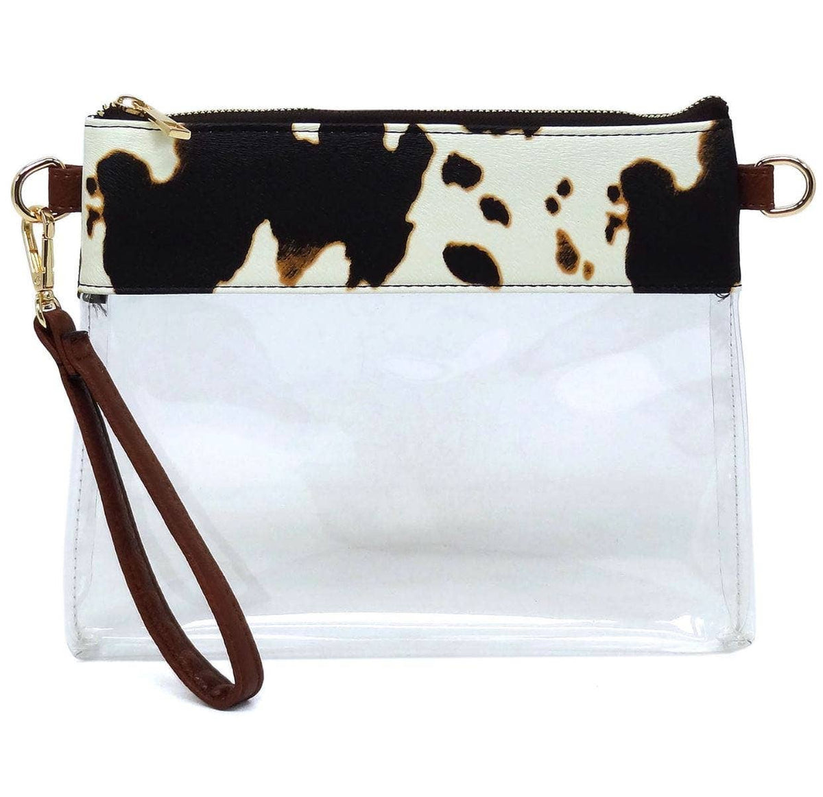 Game Day Clear Crossbody Bag Purse : Champagne Gold