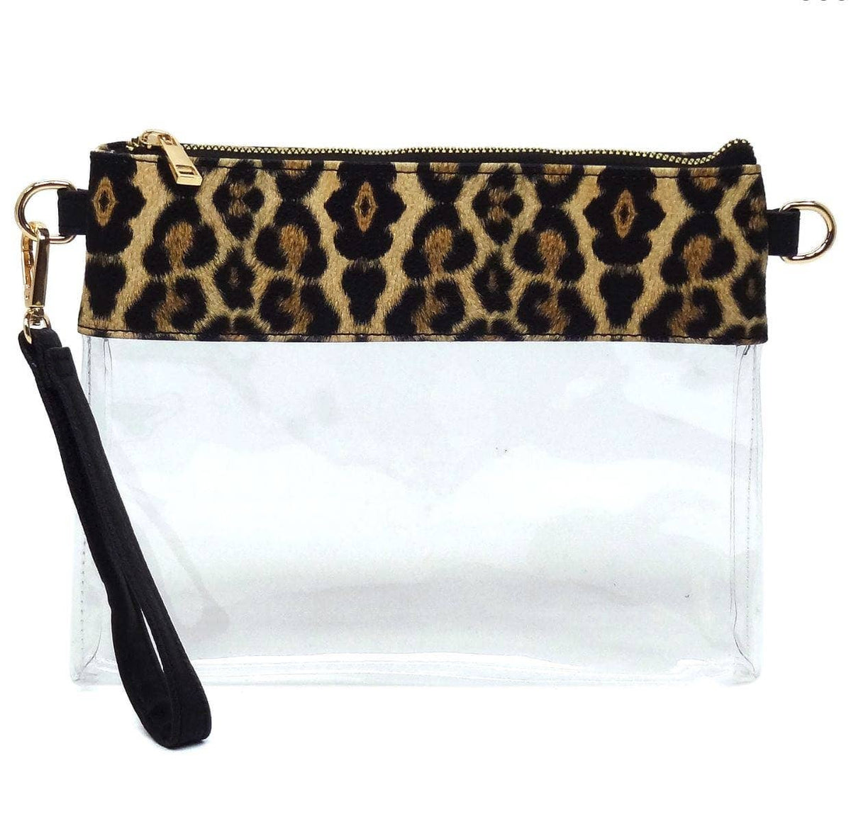 Game Day Clear Crossbody Bag Purse : Champagne Gold