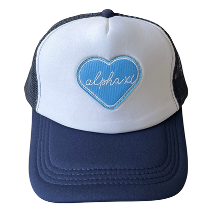 Sorority Whole Lotta Love Heart Trucker Hat: PHI MU