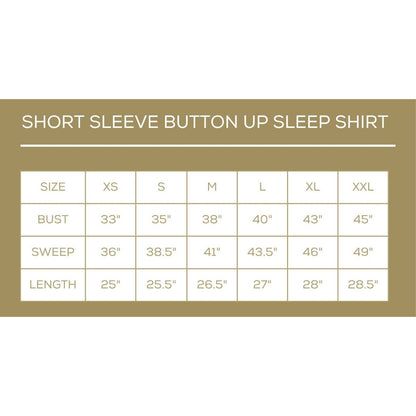 PREORDER Winter Dreams Short Sleeve Button Up Sleep Shirt