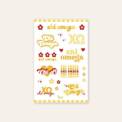 Sorority Sticker Sheet : Alpha Gamma Delta