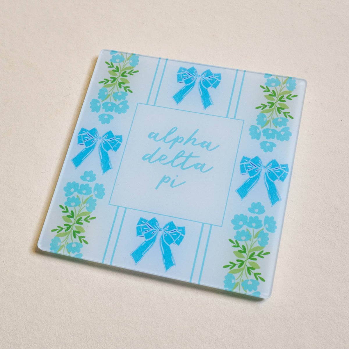 Sorority Acrylic Coaster: Chi Omega