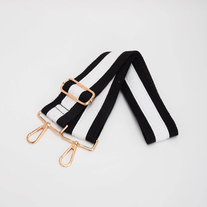 Colorful College Purse Strap for Women: Orange White