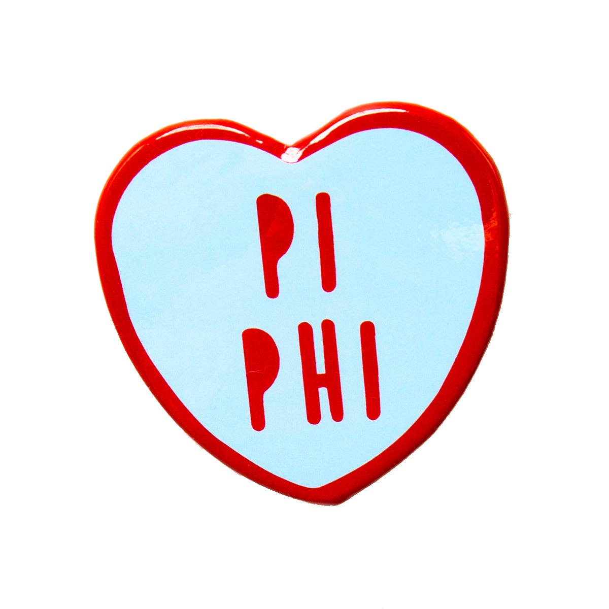 Sorority Sweet Heart Button: Alpha Omicron Pi