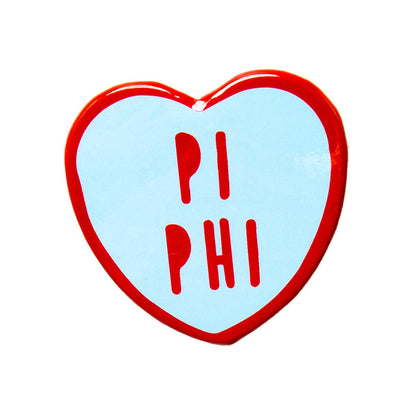 Sorority Sweet Heart Button: Alpha Omicron Pi