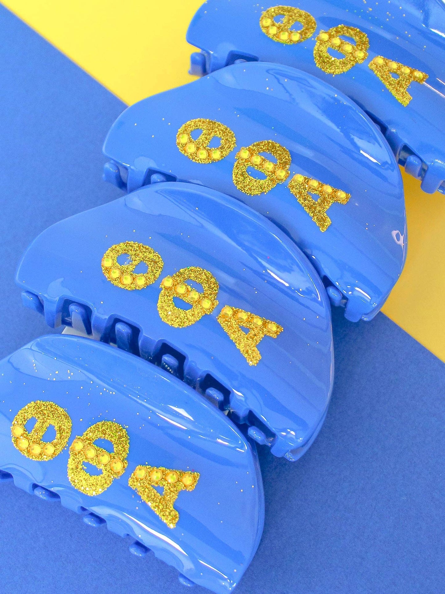 Girl On the Go Hair Claw Sorority Clip: ALPHA GAMMA DELTA