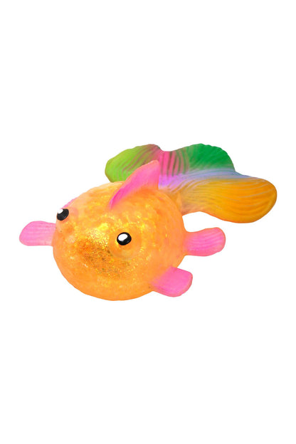 PREORDER : Rainbow Goldfish Glitter Maltose Putty Slime Filled Squishy: ASSORTED / ONE SIZE