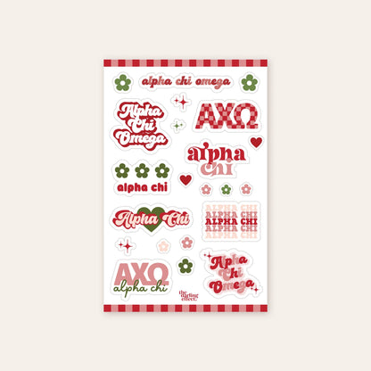 Sorority Sticker Sheet : Alpha Gamma Delta