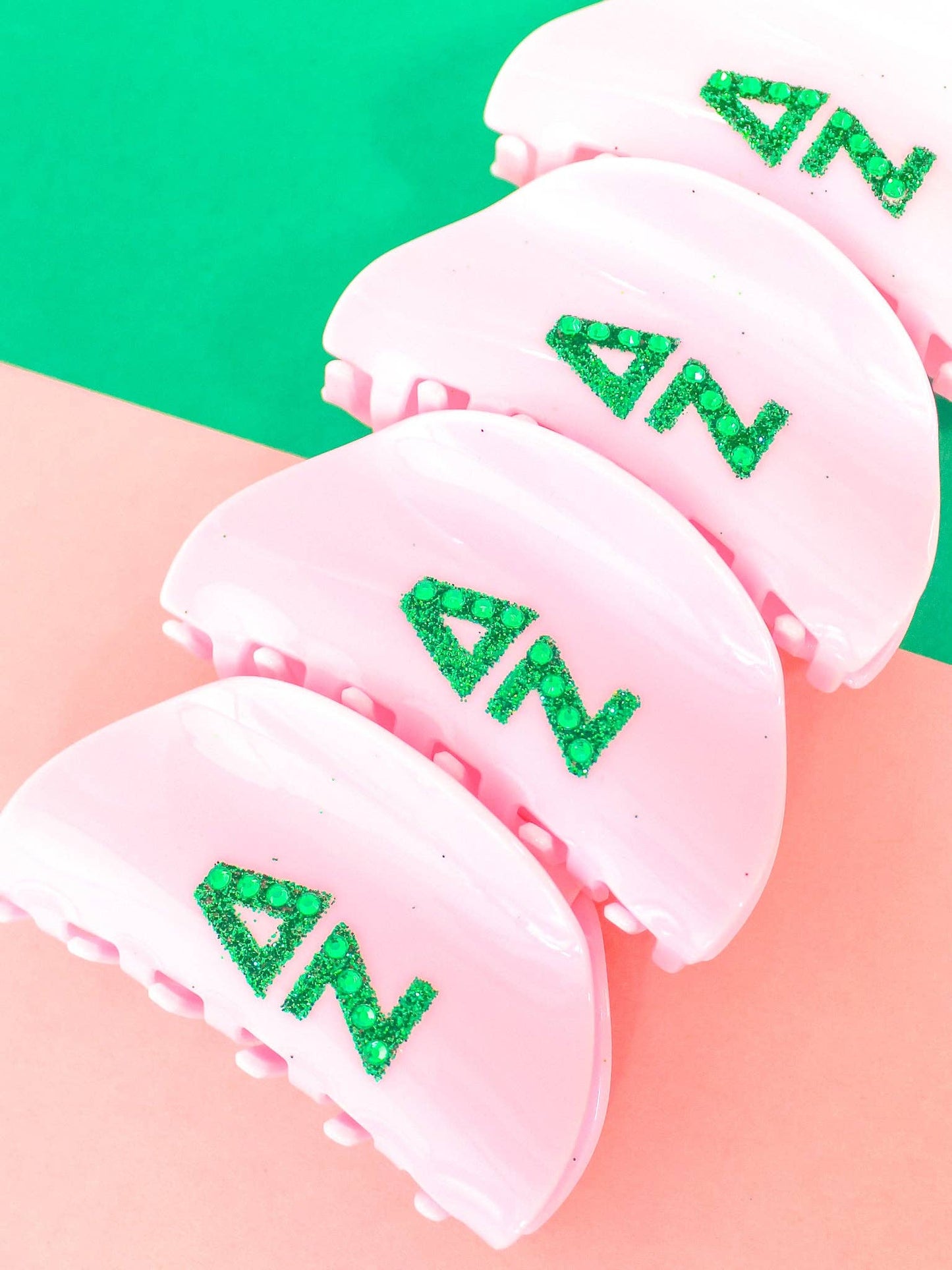 Girl On the Go Hair Claw Sorority Clip: ALPHA GAMMA DELTA