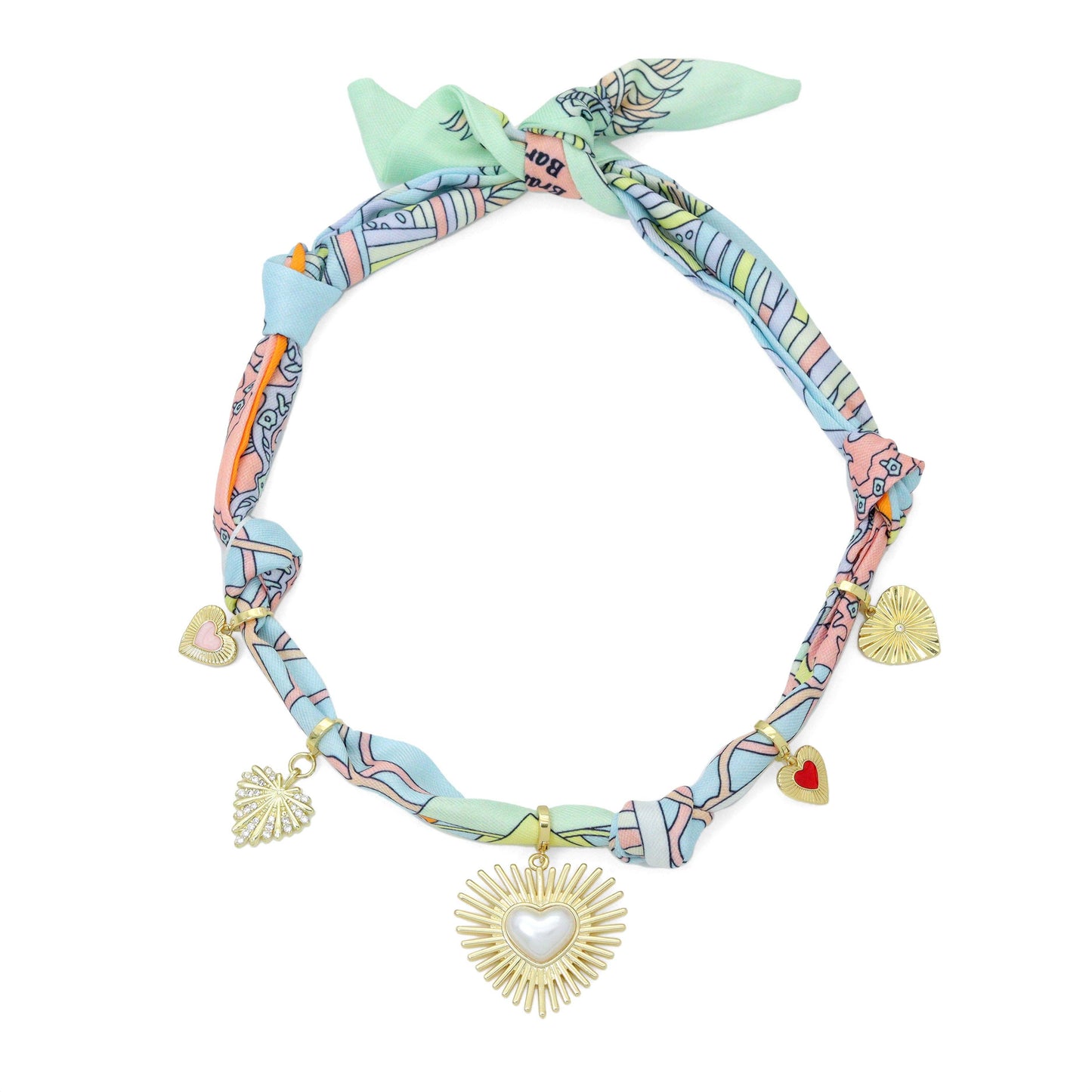 Silk Scarf Statement Necklace : Scarf only (No pendant)