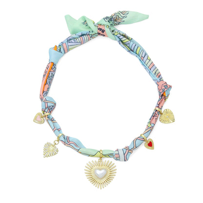 Silk Scarf Statement Necklace : Scarf only (No pendant)