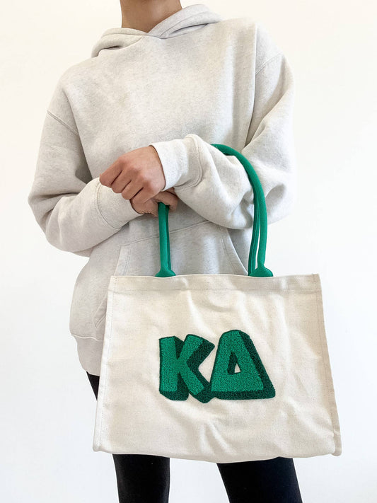 Kappa Delta Chenille Sorority Gift Tote
