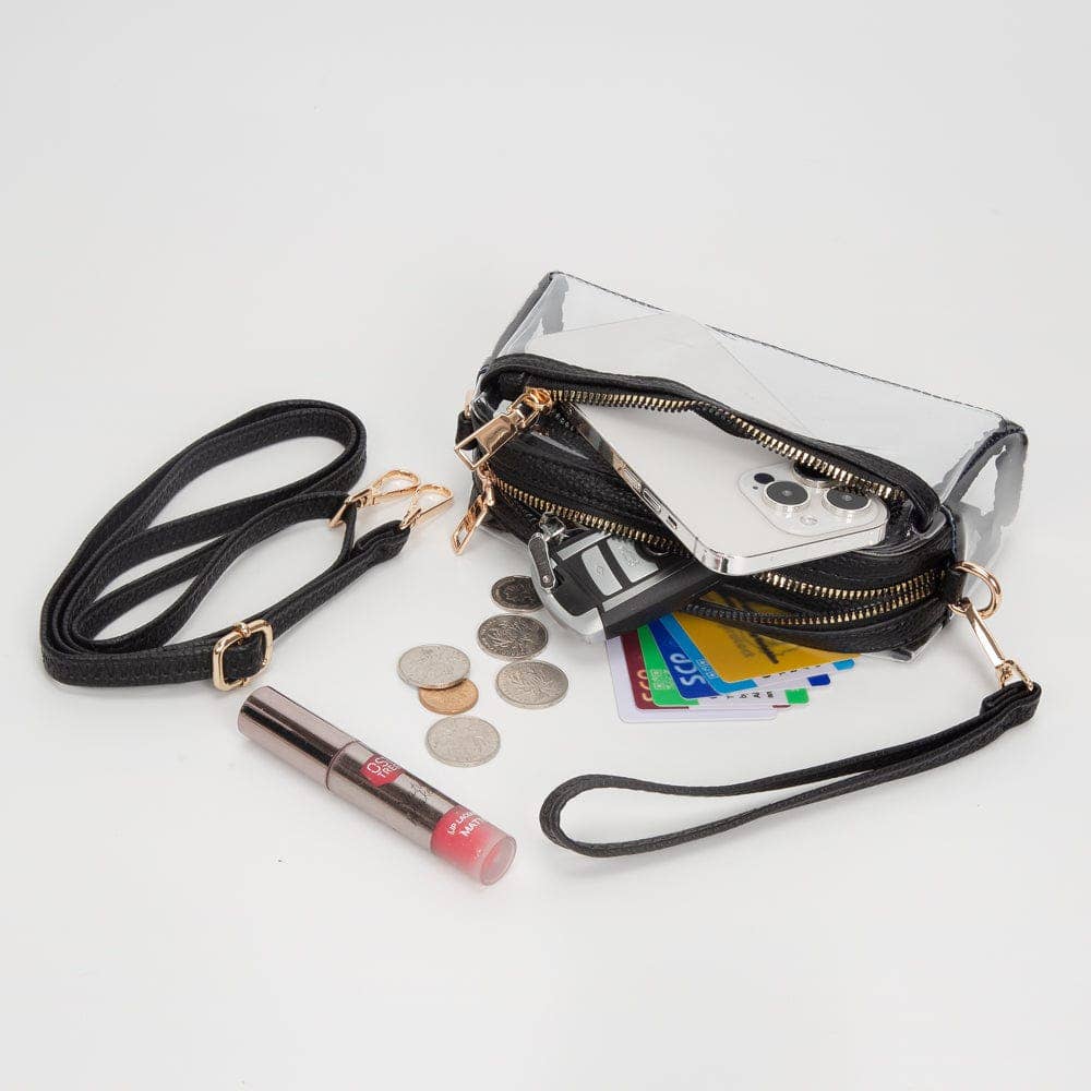 Stacy Clear Game Day/Stadium Bag Purse : Gold