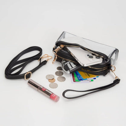 Stacy Clear Game Day/Stadium Bag Purse : Gold