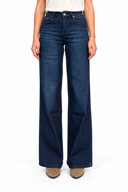 1822 Denim - 28" Petite Better Butter Slim Wide Leg Jean in Yanique