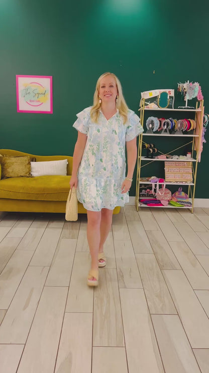 CLEARANCE: The Claire dress - blue