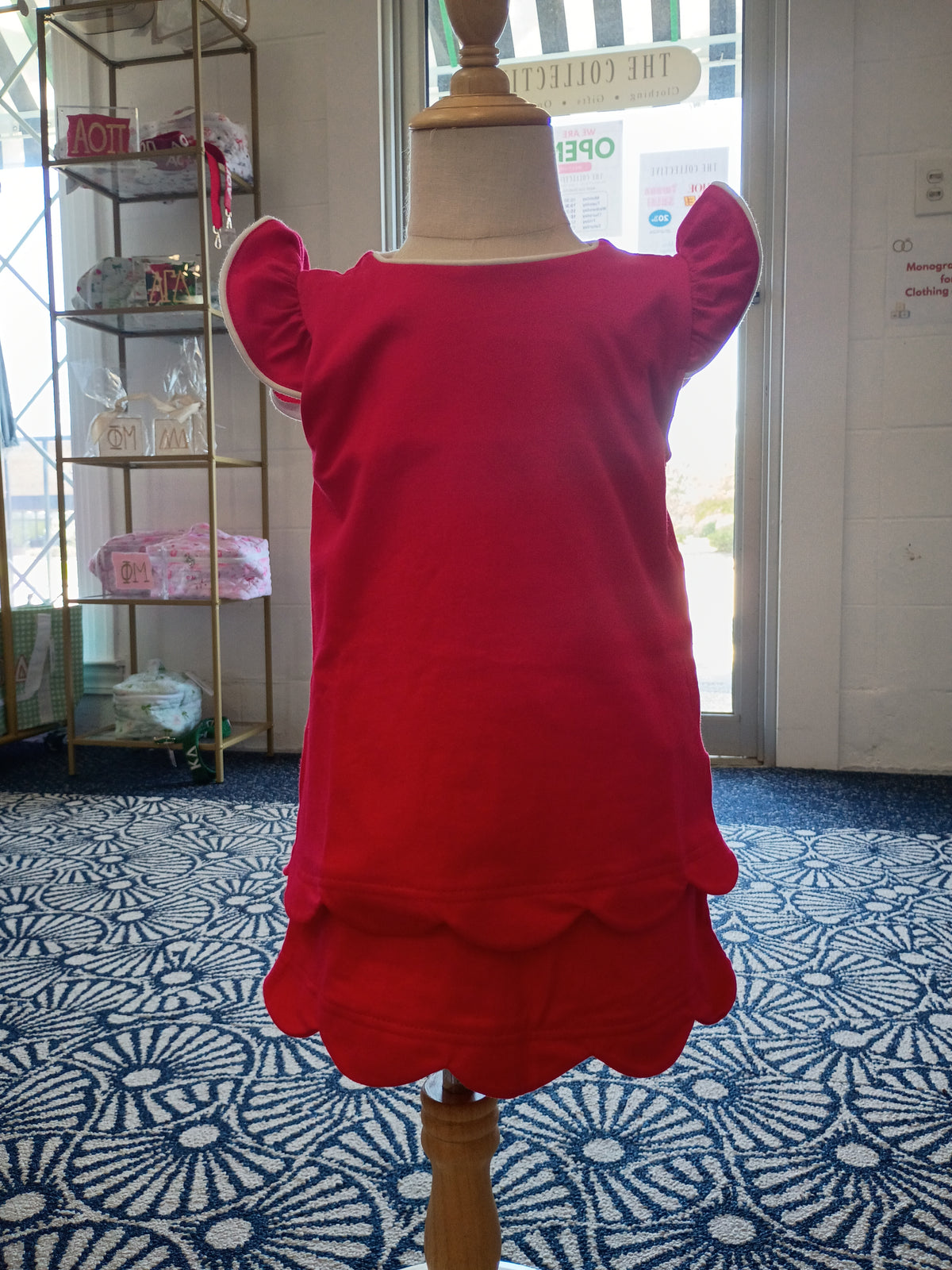 Girls Red Skirt Set