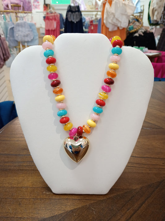 Small Beaded Multicolor Necklace