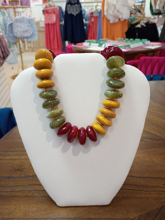 Big Multicolor Beaded Necklace