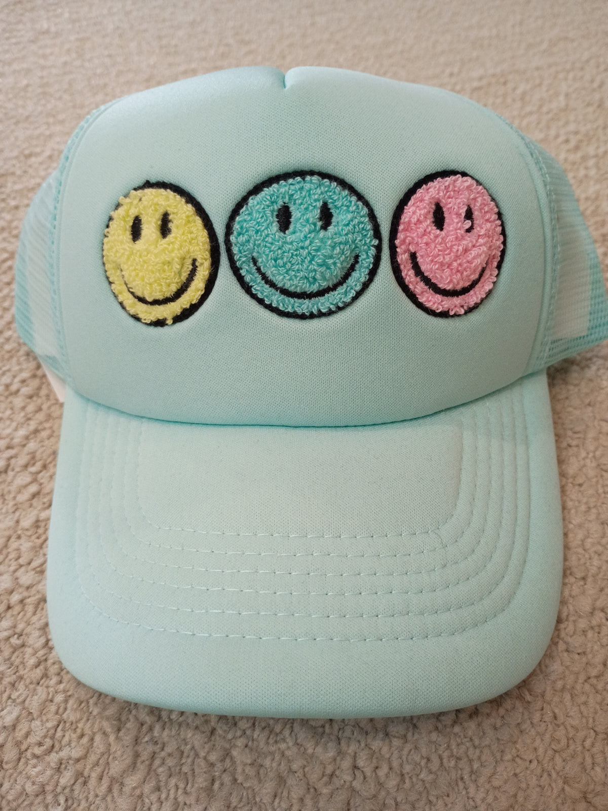 Smiley Trio Trucker Hat