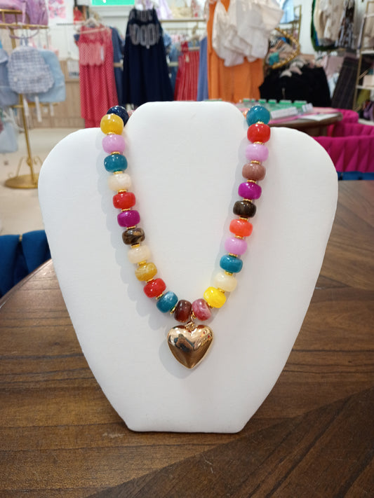 Multicolor Summer Beaded Necklace